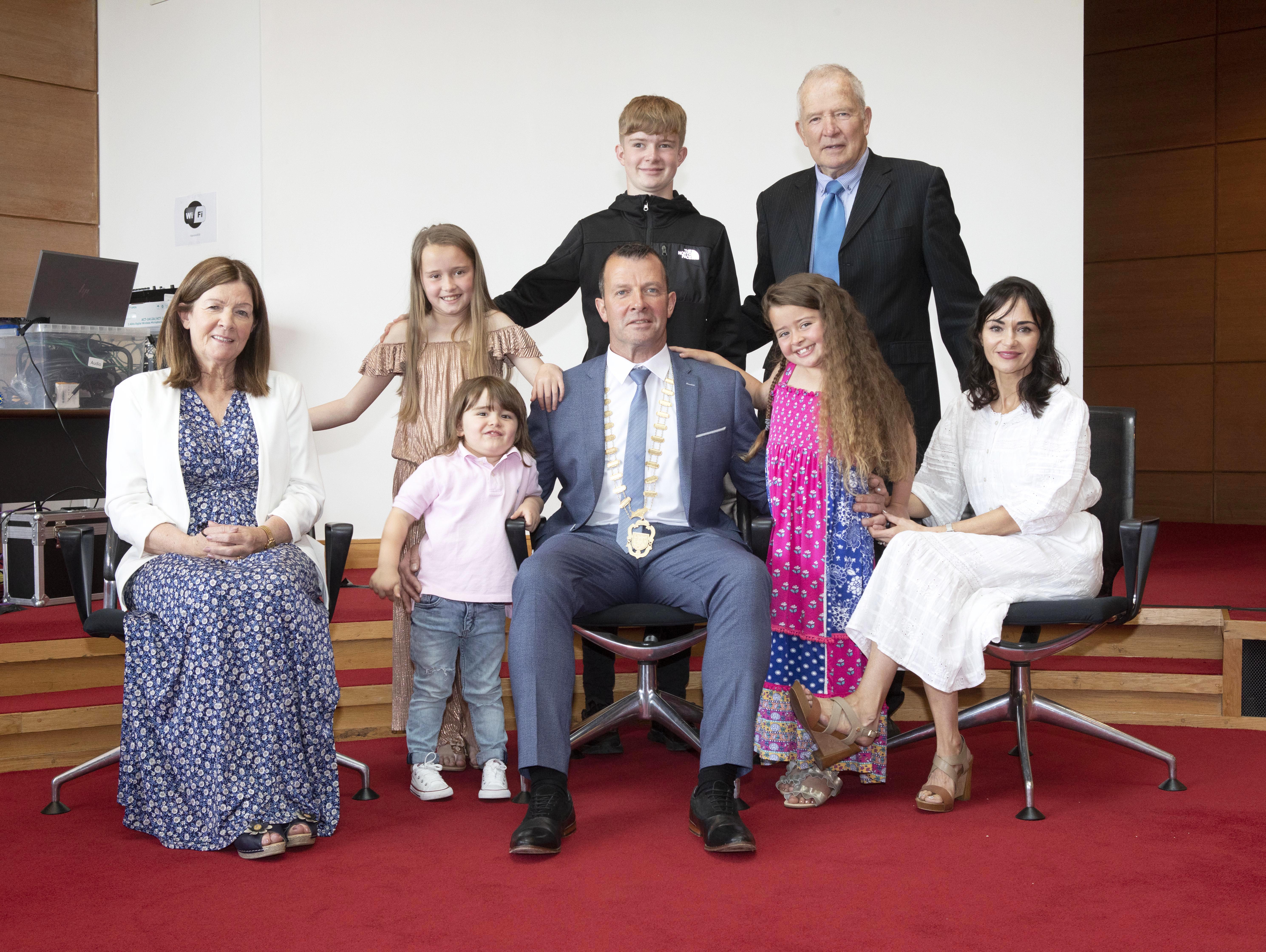 Cathaoirleach Taylor with Family 